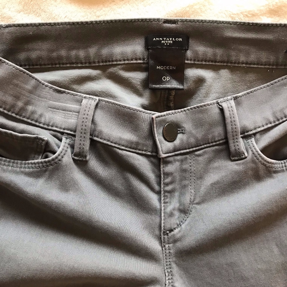 Ann Taylor Petite Modern Gray Pants